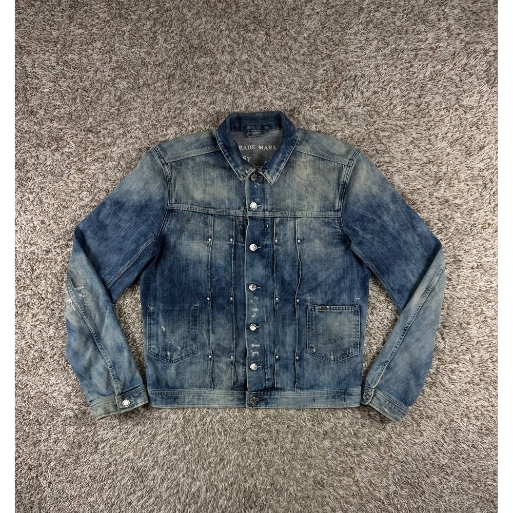Diesel Blue Eyecons 2012 1st Edition Blue Denim Jacket Men's Size XL